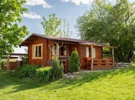 Cozy wood hut on the farm