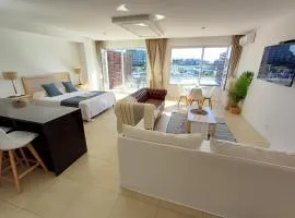 APART , DEPARTAMENTOS loft , bahia grande nordelta , BALCON JACUZZI Y vista a la bahia