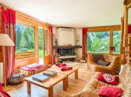 Chalet privé avec vue panoramique, terrasse et jardin