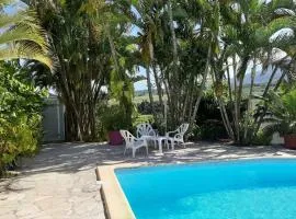 Bungalow charmant à Capesterre-Belle-Eau, 35 m², piscine