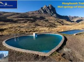 HUAYHUASH TREK HOTSPRINGS start and finish in hotsprings 10 days one night purchase valued in 10 days trekking