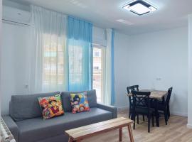 Habitación individual cómoda y luminosa con cama grande, hotel v destinaci Alcobendas