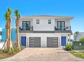 Salty Serenity Villa - New Luxe Escape with Hot Tub Spa & Rocket Views - Walk to Beach