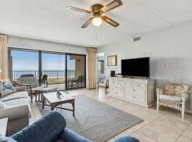 Ocean view from the master bedroom and living room with a spacious balcony