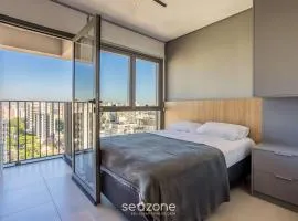 Studio com varanda e a 290m do metrô - OLN1702