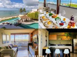 Cobertura em Barra Bali, Exclusiva Pé na Areia, Luxo e Vista Deslumbrante - Destino BSM 402