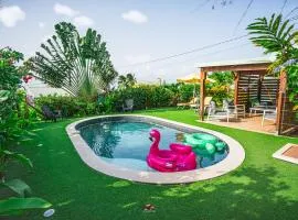 Au coeur du papillon en amoureux piscine à partager