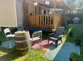 mobilhome 3 chambres camping boisé