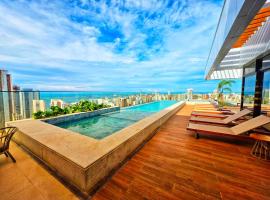 Studio no 27º andar recém inaugurado no Beach Class Meireles!!!, Hotel in Fortaleza
