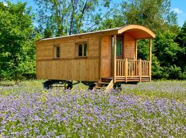 Roulotte Seventies, tenda de luxo em Orbec-en-Auge