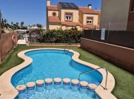 3 BDR House near La Zenia PRIVATE lounge terraces, fire places, BBQ, kitchen, parking