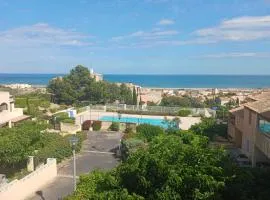 Le Sun Piscine Tennis parking Vue mer wi-fi climatisation
