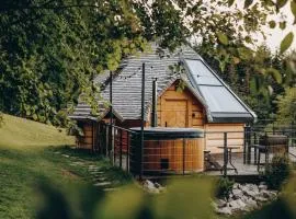 Osada Poli Koniaków - Panoramiczny Domek nr 2 z Prywatną Balią i Hydromasażem
