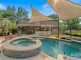 Pool Hot Tub Parking EV Charger 4BR 3BA N Austin Getaway by Austin Vacay