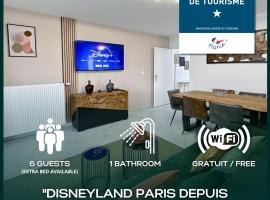 Le Chessy Disney - Logement pour 6 &agrave; Disneyland Paris avec vue sur le feu d artifice