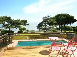 Villa avec piscine chauffée et magnifique vue mer