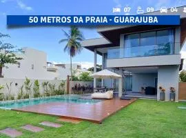 Mansão em Guarajuba com 7 Suítes a 50m da Praia