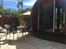 The Orchard Glamping pod, glamping site in Jordanston
