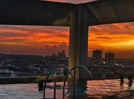 Deluxe One Bedroom Suite by Christine Suites infront of Trinoma Mall
