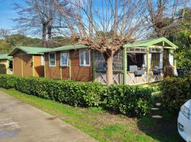 Chalet en bois climatis&eacute; &Agrave; 300 m de la plage Marina di Sorbo 6 personnes, шале в городе Sorbo-Ocagnano