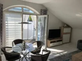 Bright attic apartment near Augsburg