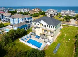 Semi-Oceanfront Retreat with Pool Theater Elevator