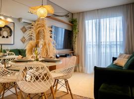 Apartamento com vista praia Ponta Negra, hotel con pileta en Manaos