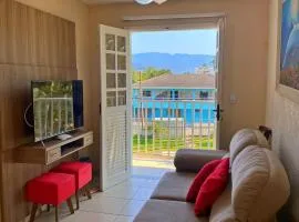 Apartamento Praia Grande Tenório pé na areia c/ ar