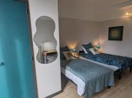 Chambre d'hôtel twin