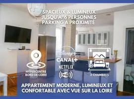 Moderne 60m2 vue sur la Loire hypercentre