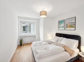 The R Apartment Hagen, smje&scaron;taj s priborom za pripremu jela u gradu 'Schaffhausen'