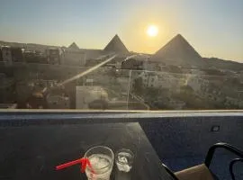 Middle East pyramid view