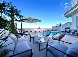 St Julians Hillside villa with Pool