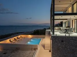 Luxury Seafront Villa Aurea - with private Pool, Game Room & Stunning Sea Views