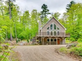Ski, Hike and Fish Chalet with Hot Tub in Conway