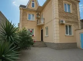 Villa with yard in the center