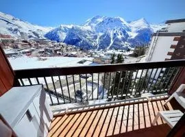 Studio au pied des pistes avec vue imprenable sur la station