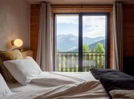 Gîte 170m2 2 à 8 personnes 4 chb - 4 sdb, vue montage au calme