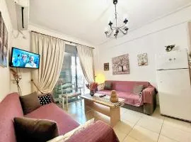 Luxury Flat in Neoi Poroi with Free Parking, 2' mins from the Beach!