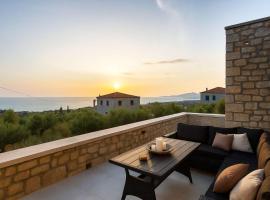 Mani Stone Villa A Paradise of Panoramic Views, hotel v destinaci Kotrónion