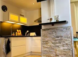 Cosy T2 climatisé sur le port à 5min de la mer parking privé linge de bain et de lit fournis