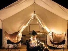 Cozy Glamp Tents at Wildland Gardens