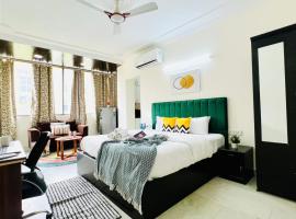 Mājdzīvniekiem draudzīga viesnīca Olive Serviced Apartments - Defence Colony Ņūdeli