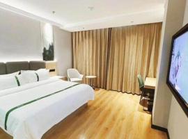 GreenTree Inn Hebei Langfang Bazhou Railway Station West Yingbin Road Express Hotel, hotel v destinaci Bazhou