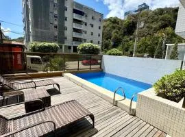 Flat decorado com vista mar- 502 Conforto para ate 6 pessoas