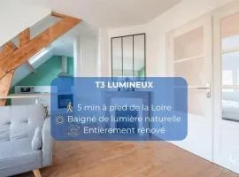 Bright 70m Apartment near City Center & the Loire