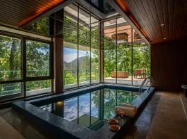 Stunning Hillside 3 BHK Gateway With Indoor Pool, Attic and Classy Interiors