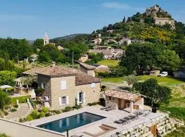 Mas des Anges - Bastide de 5 chambres avec piscine