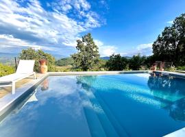 Poggelleri la cartolina su Poppi e le colline toscane, hotell i Poppi