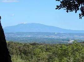 Glamping Grignan 2 tentes 40m2 9 personnes vue exceptionnelle